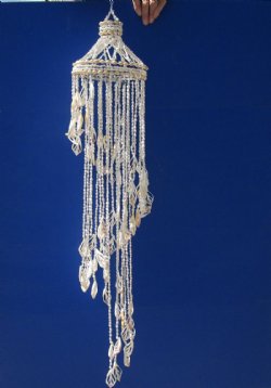 Wholesale Seashell Chandlier with cut shells 38 inches  - $25.00 each