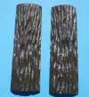 5"-1-9/16"x5/16" Wholesale Black Stag Jigged Buffalo Bone Scales - $10.50 a pair; 5 pairs @ $9.10 a pair