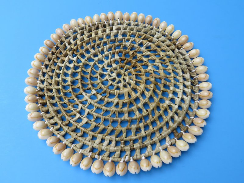Wholesale 10 inch wickercowrie shells placemats