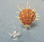 Egg Display Stand, Rock Stand, Acrylic Display Stand for Glass Paperweights and Shells Packed 12 pieces @ .55 each; 48 (4 packs) @ .495 each
