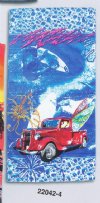 Wholesale 30 x 60 Fiber Reactive Ride the Surf Beach Towel *Sale* Minimum 3 pieces @ $4.00 each