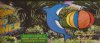 Gayla Blue Dolphin Wind Spinners Wholesale 17" Tall, 22" Wide with 47" Rod - <font color=red>Sale $6.85</font> each Minimum: 3
