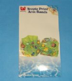 Wholesale Inflatable Arm Floats Tropical Print Closeout Case of 72 pieces @ .25 each