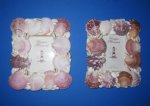 Wholesale Pink Pecten Nobilis Seashell Picture Frames  for 3 x 5 Photos Minimum: 3 pieces @ $3.00 each; 15 or more pieces @ $2.70 each