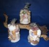 24 Wholesale Seashell Gift Bags filled with Natural Mixed Shells in Clear Gift Bags 4-1/2 inches tall - Case of 24 @ $1.05 each