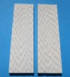 5-1/8"x1-1/2"x1/4" Wholesale Jigged Buffalo Bone Scales, Bone slabs - $9.50 a pair; 5 pairs @ $8.20 a pair