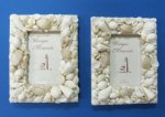 Wholesale White Seashell Picture Frames for 4 x 6 Photos Minimum 3 pieces @ $3.75 each