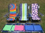 7 Position Wholesale Beach Chairs Assorted Designs 6 per Case @ $15 each
