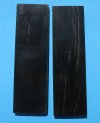 5" X 1-1/2" X 3/8" Black and White Streaks Buffalo Horn Scales Wholesale, Horn Slabs - $8.50 a pair; 5 pairs @ $7.30 a pair (You will receive pairs that look similar to those pictured)
