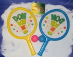 Wholesale pom pom beach paddle game -Minimum 6 pieces @ <font color=red> Sale $2.10 each </font>; Case Pack: 24 pieces