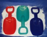 Wholesale large beach shovels sand digger - packed in case of 36 @ .90 each