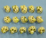 Wholesale Multi Cut Pearl Banded Silvermouth Turbans 1-1/2"-2" Packed 50 pieces @ .30 each; 200 pieces @ .27 each