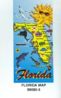 30" x 60" Fiber Reactive Map of Florida Beach Towels Wholesale - Pack of 6 @ $6.20 ea; Case of 12 @ $5.85 each