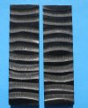 5"x1-1/2"x3/8" Wholesale Impala Jigged Buffalo Horn Scales (machined impala horn pattern on real buffalo horn)- $8.50 a pair; 5 pairs @ $7.30 a pair