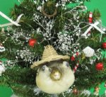 10 Wholesale Puffer Fish with Hat Ornament 4 inches to 6 inches Packed 10 @ .80 each