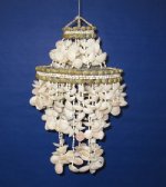 18" Wholesale Cockle Shell Chandeliers, and Cockle Shell Wind Chimes for Shell Gifts  - Minimum: 2 @ $10.50 each (Case of 5 @ $9.45 ea)