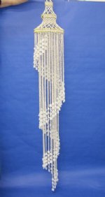 72 inches Wholesale Large  Seashell Spiral Wind Chime, Large Spiral Shell Chandelier  - Minimum: 1 pc @ $21.50 each (Case of 4 @ $19.35 ea)