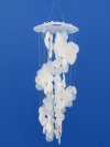 15 inches Wholesale Spiral White Capiz Shell Chime 5-1/2 inches by 15 inches - Minimum: 4 @ $3.00 each