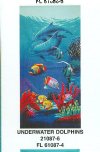 Wholesale 30 x 60 Dolphins on Reef at Sunset Beach Towel "Florida - Packed 6 pieces @ $4.60 each