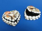 5 inch Wholesale Large Heart Seashell Jewelry Box Minimum: 4 pieces @ $3.00 each; 15 pieces @ $2.70 each