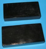 4" X 2" X 3/4" Polished Buffalo Horn Scales, Buffalo Horn Slabs $8.99 a pair; Case of 5 @ $8 a pair (You will receive slabs similar to those pictured)