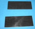 5" X 2" X 1/4" Polished Buffalo Horn Slabs, Buffalo Horn Scales $9.99 a pair; Case of 10 prs @ $7.50  a pair
