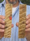 7" x 1-1/4" x 1/4" Wholesale Sheep Horn Scales or Sheep Horn Slabs - $22.35 a pair; Case of 5 pairs @ $19.50 a pair (You will receive slabs that look similar to those shown in the photos)