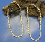Wholesale 3 Strand Mother of Pearl Necklace with Pink & Blue Beads 24 inches Minimum 2 @ $5.45 each