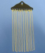 Thin  Electroplated Gold Serpentine Chains Wholesale or Snake Chains Wholesale 18 inches $10.30 a dozen; 10 dozen @ $9.27 a dozen