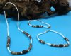 Two Tone Brown and White Tiny Beads Puka Shell Jewelry - 18" $5.00 a dz; 9" $4.00 a dz; 7-1/2" $4.00 a dz
