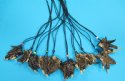 24 inches Adjustable Alligator Foot Necklaces with small colored beads - Packed: 6 @ $2.35 each; <font color=red>3 packs (18 pcs @ $2.12 each)</font>