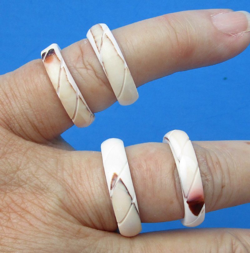 Seashell Rings Wholesale in Twisted Rope Design
