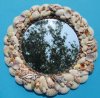 10 inches Round Shell Mirrors wholesale made with mixed natural shells for shell wall decor  - Packed 2 @ $6.50 each; 