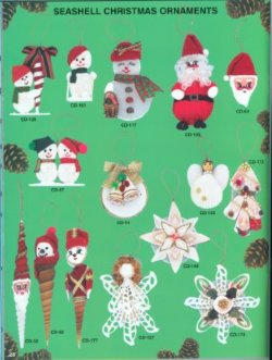 Shell Ornaments - Beach Christmas Ornaments 