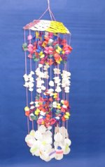 Multi Colored  Cockles Large Shell Windchime Wholesale 40 inches long  - Minimum: 2 @  $7.50 each (Case of 8 @ $6.75 ea)