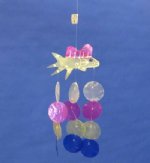8 inches Small Fish Capiz Windchimes Wholesale - Closeout -  Bag of 25 @ .44 each