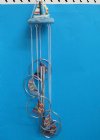 Wholesale colorful ceramic sailboat with 5 rings metal sailboat wind chimes Sale $4.85 each