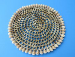 10" Wholesale Wicker and Cowrie Shell Placemats -  12 pcs @ $2.75 each; 48 pcs @ $2.45 each