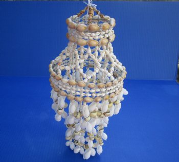 Wholesale 13 inches Jellyfish style Shell Wind Chimes with bubble and moon seashells  - 2 pc @ $10 each; 6 or more @ $8.30 each