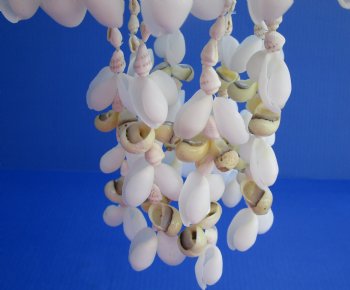 Wholesale 13 inches Jellyfish style Shell Wind Chimes with bubble and moon seashells  - 2 pc @ $10 each; 6 or more @ $8.30 each
