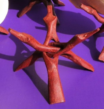 8 inch Wood Display Stands Wholesale, Wood Serpent's Head Tripod Folding Display Stands - $21 a dozen ($1.75 ea); 5 dozen @ $19.20 dozen ($1.60 ea)
