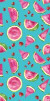 30" x 60" Fiber reactive Watermelons beach towels wholesale  - Pack of 6 @ $6.20 each; Case of 12 @ $5.65 each