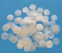 Wholesale Capiz Shells in bulk 2 inches pearlized shells - 100 pieces @ .13 each