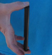 One pair of Dyed Brown rounded buffalo bone scales, bone blanks - 5x1-1/4x1/4 - For Sale for $12.00 a pair 