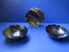 Wholesale Decorative Round Polished Buffalo Horn Bowls with Scallop cut design  8 inches - Packed: 2 pcs @ $18.00 each; Packed: 6 pcs @ $16.00 each