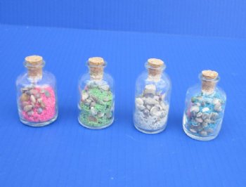 2 oz Sand and Shells Souvenir Bottles Wholesale - 12 pcs @ $0.50 each  