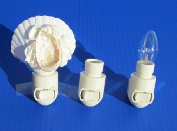 Wholesale night light switch with bulb, buff color - 10 pcs @ $2.60 each; 50 pcs @ $2.40 each