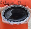 Oval Shaped Polished Buffalo Horn Bowl with aluminum scallop design decorative edge for sale 7 inches - You are buying the Buffalo Horn Bowl pictured for $20.00 