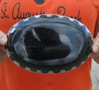 Oval Shaped Polished  with aluminum scallop design decorative edge 7 inches. For Sale for $20.00 