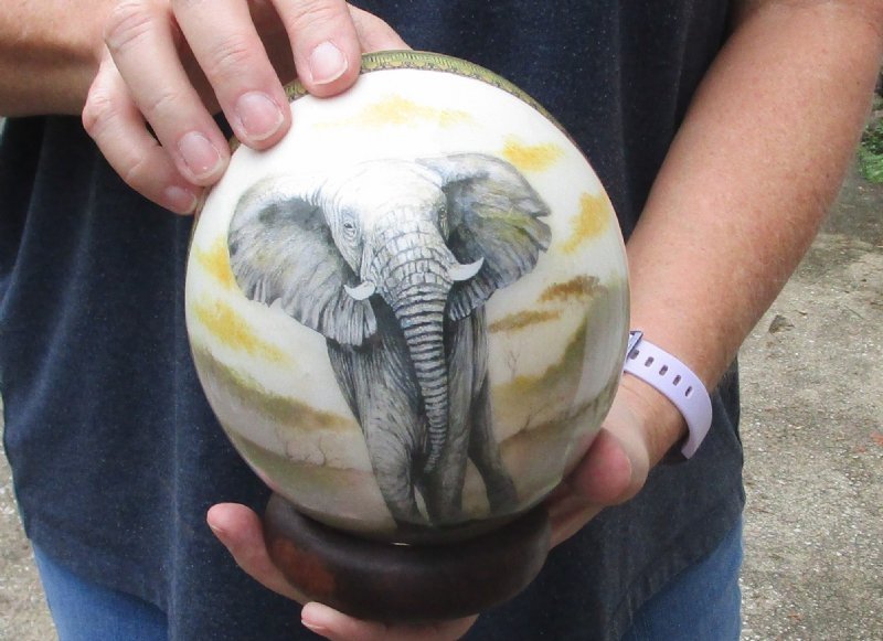Decoupage Ostrich Egg